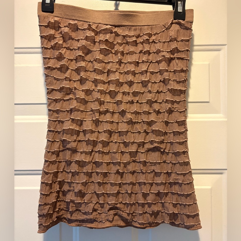 Body Central Textured Brown tube top